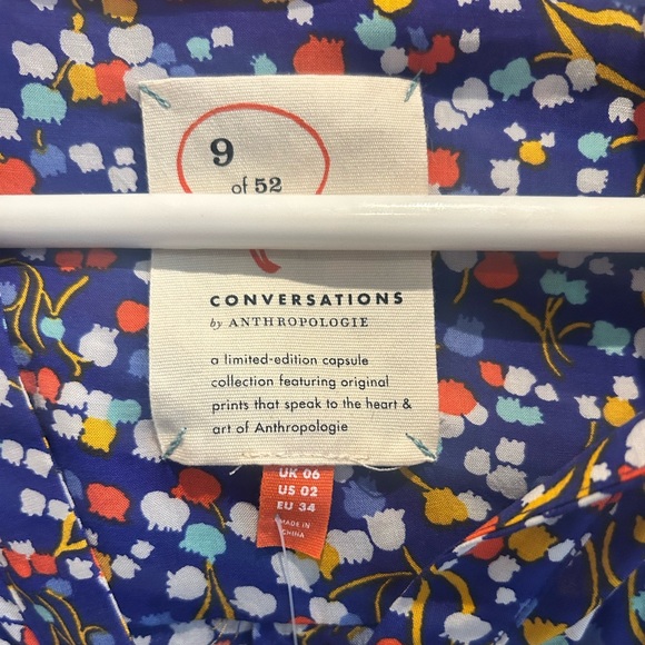 NWT!! Anthropologie 9 of 52 Conversations Pop Potpourri Colloquial Buttondown - Picture 3 of 11